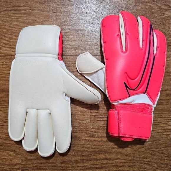 Nike GK Premier SGT Goalkeeper Gloves Size 10 Goalie Soccer CK4899-635 Red White - Picture 1 of 9